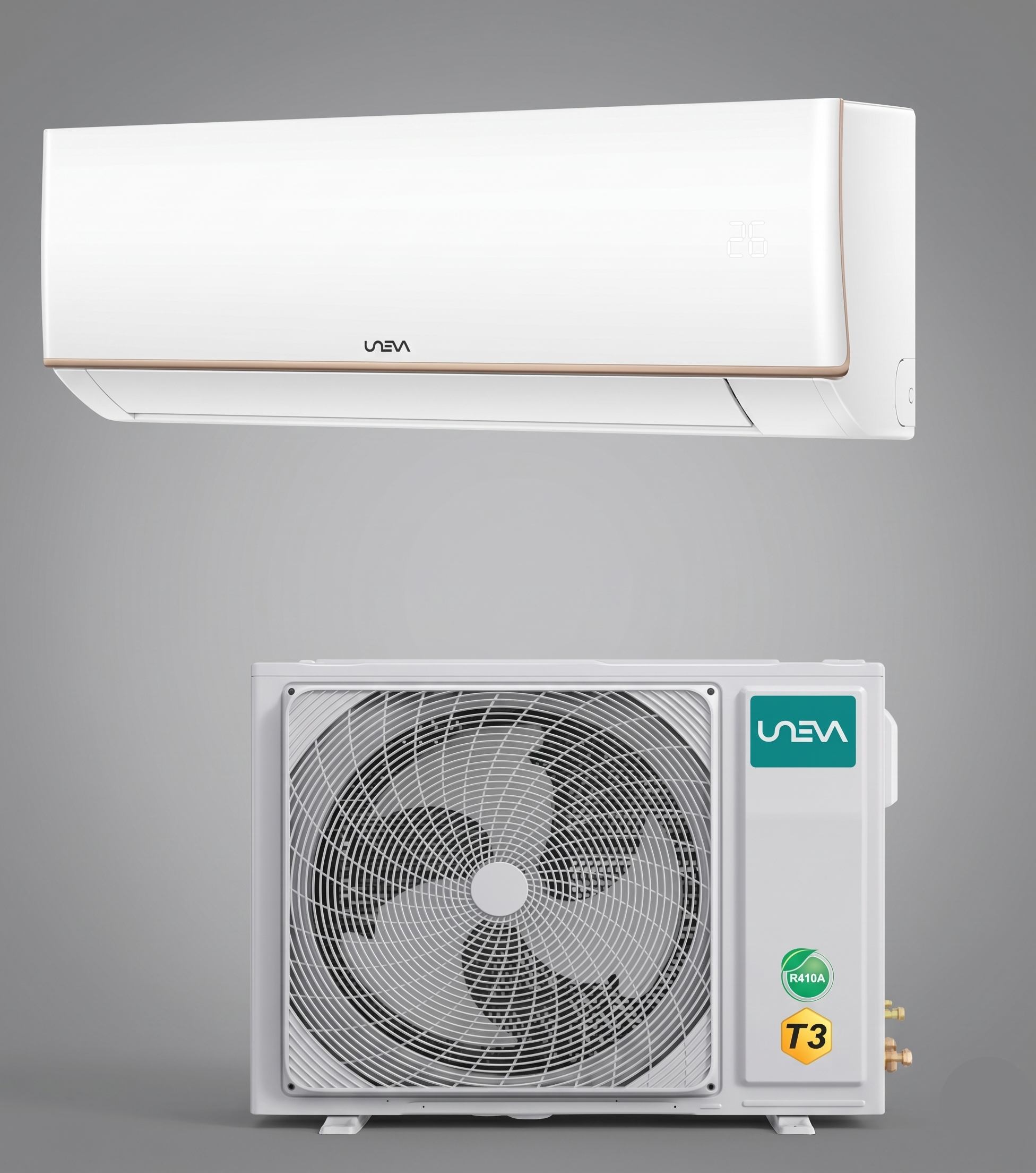 سبلت يونيفا 1.5 طن جداري UN-GHS18 T3 PRO | ضاغط روتاري T3