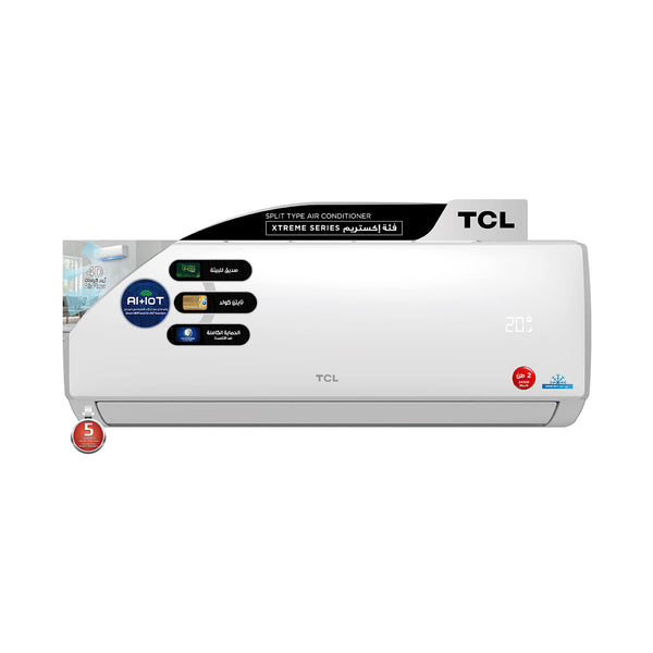 سبلت TCL TAC-24CSA/XE Xtreme سبلت جداري 2 طن, بارد فقط, ضاغط استوائي, تحكم عن طريق التطبيق