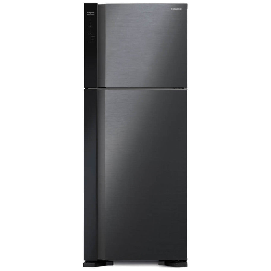 ثلاجة هيتاشي ببابين 20 قدم ستيل اسود- HRTN7489DFBBKIQ Hitachi 2-door refrigerator, 20 cubic feet, black metal