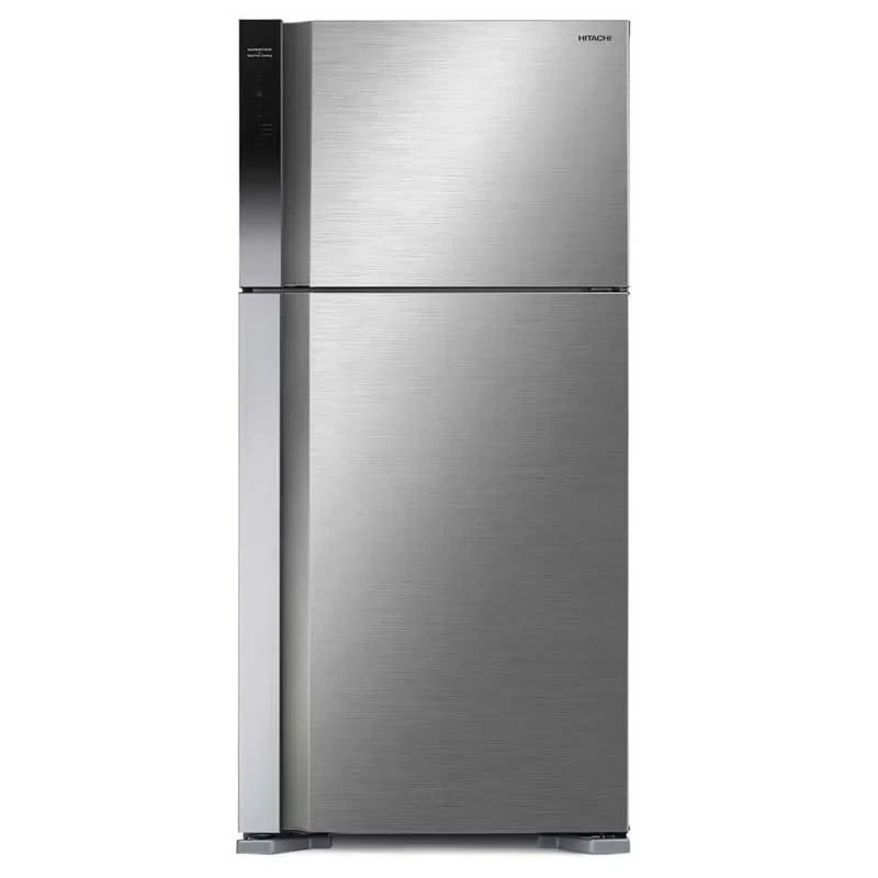 ثلاجة هيتاشي ببابين 24 قدم سلفر - R-V765PUQ7-1 BSL Hitachi 2-door refrigerator, 24 cubic feet