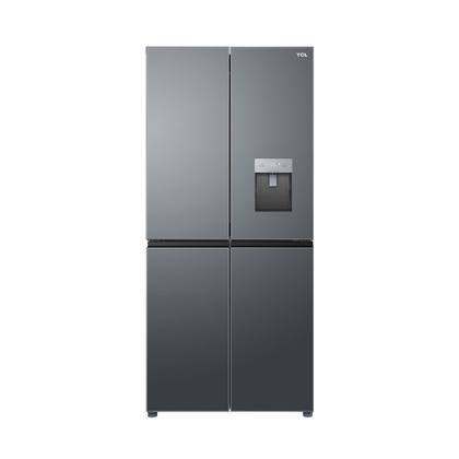 TCL C740CDGG Four Door ثلاجة اربع ابواب 24 قدم انفيرتر بخاخ ستيل غامق