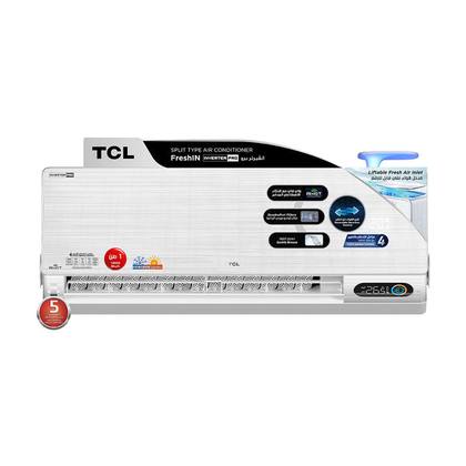 سبلت TCL TAC-12CHSD/FBI FreshIN T3 1 ton محرك تنقية الهواء ربط ذكي انفيرتر تحكم Inverter جداري