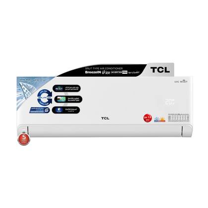 TCL TAC-18CHSA/TPB BreezeIN T3 1.5 ton ربط ذكي انفيرتر 6 مراحل تحكم وتحويل تلقائي Inverter سبلت