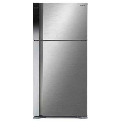 ثلاجة هيتاشي ببابين 24 قدم سلفر - R-V765PUQ7-1 BSL Hitachi 2-door refrigerator, 24 cubic feet