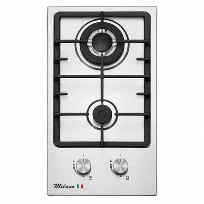 طباخ غاز ميلانو بلت إن 2 عين ستانلس ستيل ID-202GS